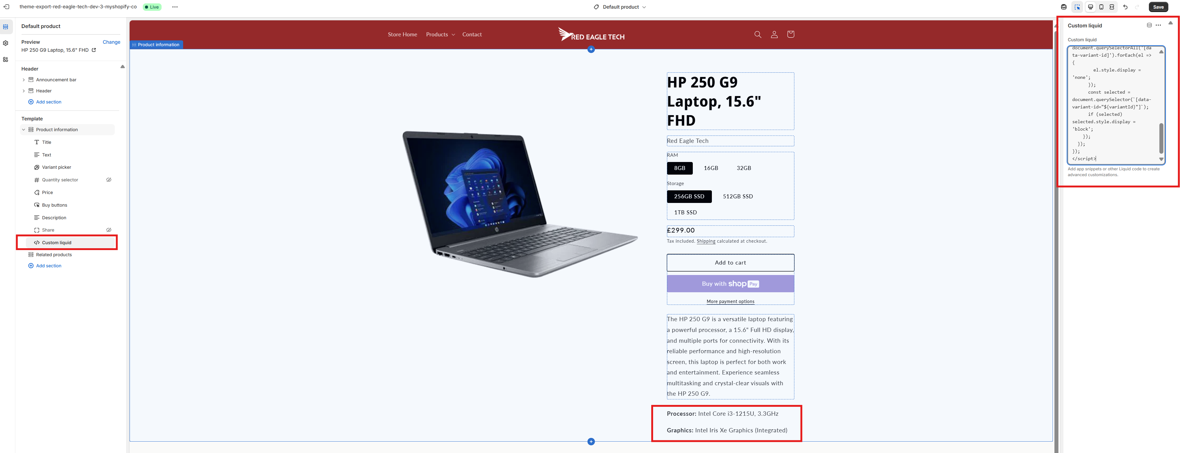 Add Block After Product Info