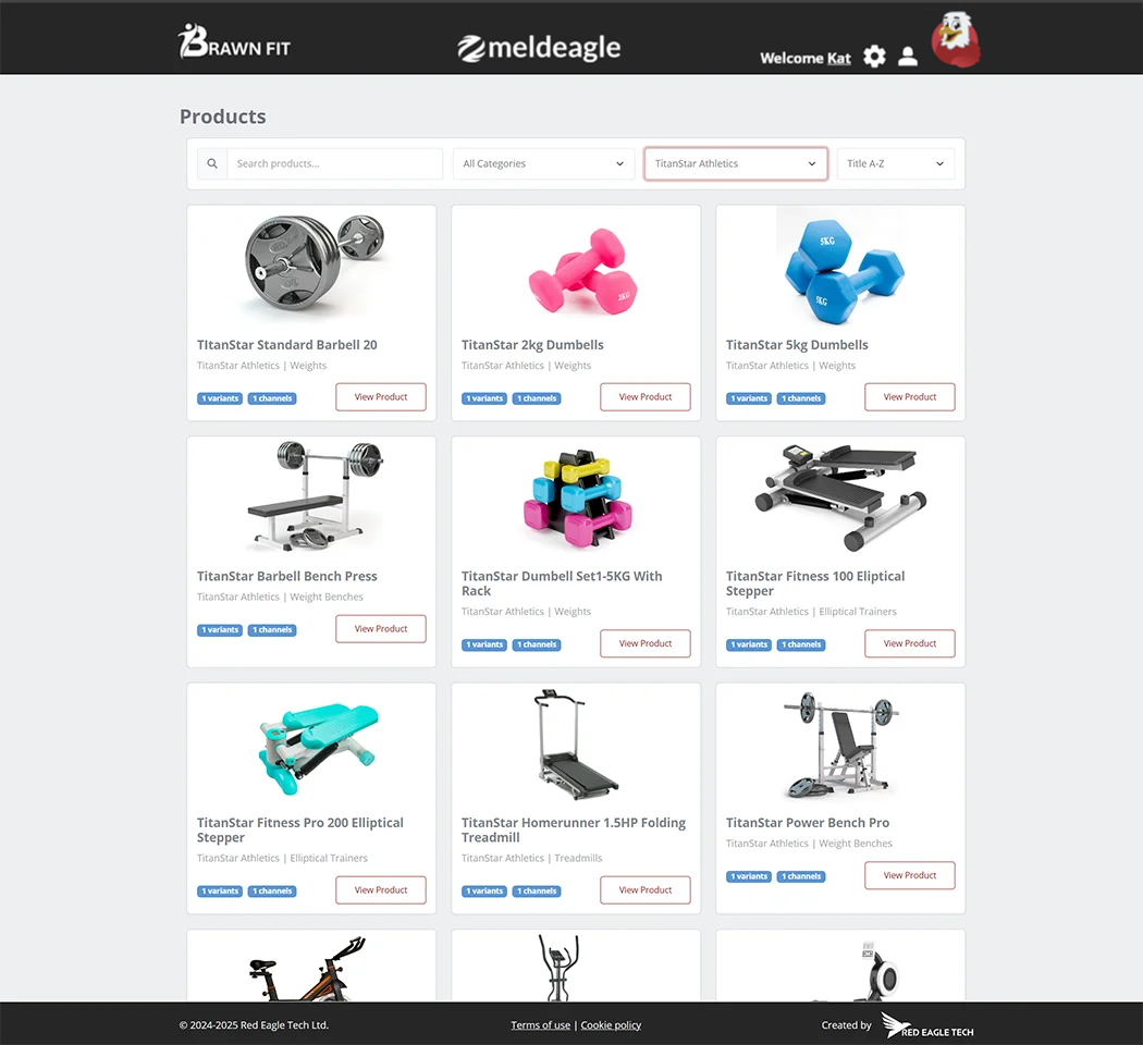 Product performance metrics in Meldeagle's Shopify automation platform